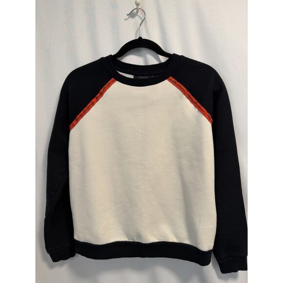 Harley Davidson | Sweatshirt White Black Orange Genuine Motorclothes Biker-small - Picture 4 of 9